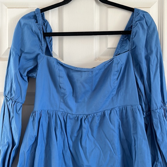 Reformation Michaela Puff Sleeve Mini Dress Size 8 - Picture 3 of 7